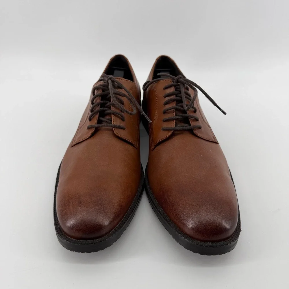 Cole Haan Derby Mens 9.5 Brown Grand 360 Plain Toe C38448 Leather Dress Shoes